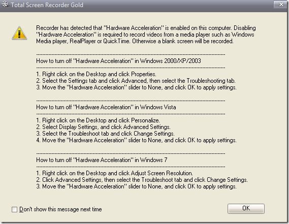 TSRGacceleration